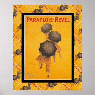 Vintage französische Werbung, Parapluie Revel Poster
