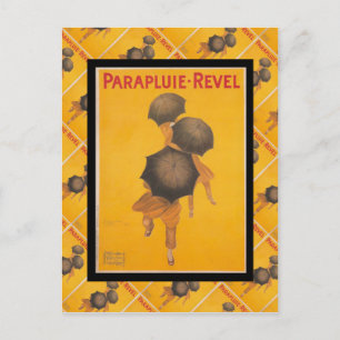 Vintage französische Werbung, Parapluie Revel Postkarte