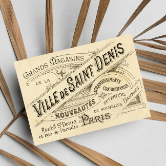Vintage französische Werbung Postkarte