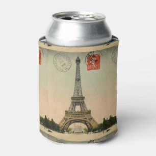 Vintage französischer Chic Paris Eiffelturm Dosenkühler