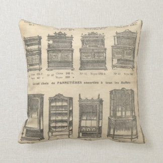 Vintage französischer Möbelkatalog Kissen
