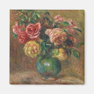 Vintage-französisches florales Ölgemälde von Renoi Magnet