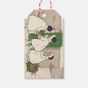 Vintage französisches Geschenk für Mädchen Geschen Geschenkanhänger