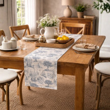 Vintage Französisches Landhaus "Blau Toile de Jouy