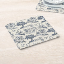 Vintage Französisches Landhaus "Blau Toile de Jouy