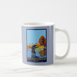 Vintage-Französisches-Reiseplakat Fontainebleau Ta Kaffeetasse
