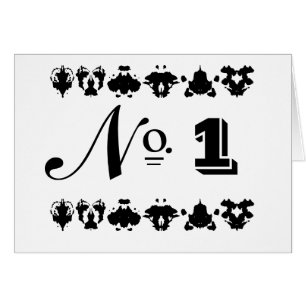 Vintage französischsprachige Inkblot Wedding Table