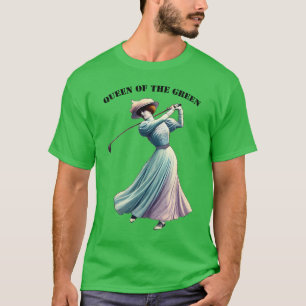 Vintage Frau Golfer Golfschläger Golf Club URM T-Shirt