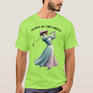 Vintage Frau Golfer Golfschläger Golf Club URM T-Shirt
