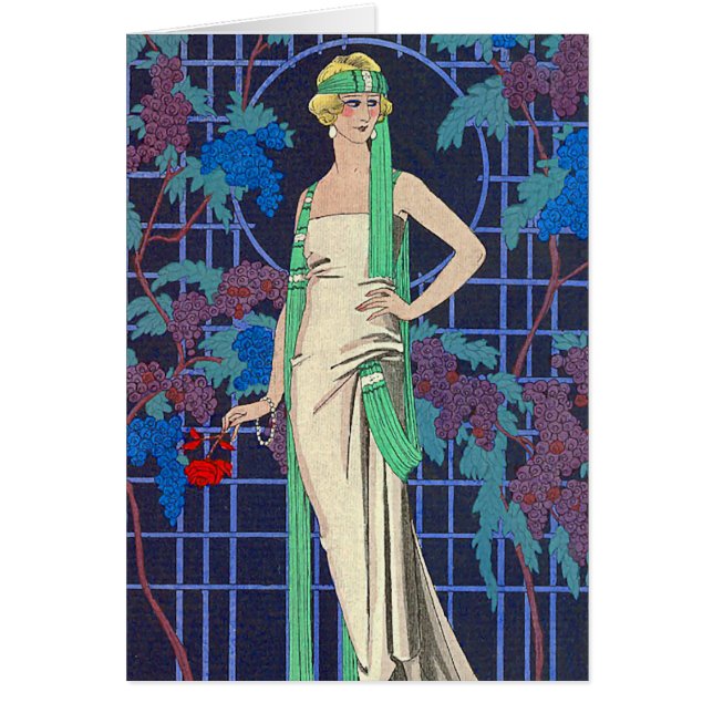 Vintage Frau in der Laube (Vorne)