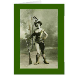 Vintage Frau in Kostüm