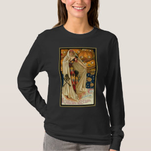 Vintage Frau mit Cape Halloween Dark Tees
