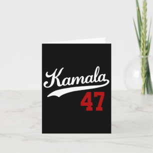 Vintage Frau Präsidentin Harris 2024 Kamala 47 Blu Karte