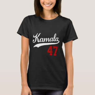 Vintage Frau Präsidentin Harris 2024 Kamala 47 Blu T-Shirt