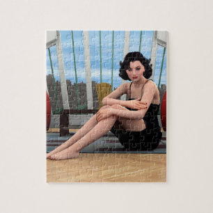 Vintage Frau Puzzle
