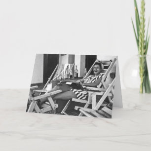 Vintage Frau — Tante Mary Karte