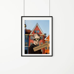 Vintage Frau Wegbereiter Kitsch Veränderte Kunst Poster