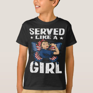 Vintage Frauen dienten als Mädchen T-Shirt