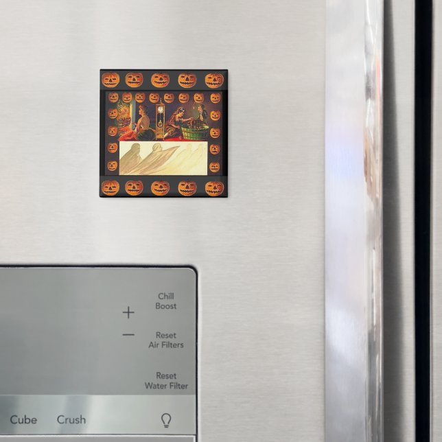 Vintage Frauen, Geist und Jack der Laternen Magnet (In Situ (Kühlschrank))