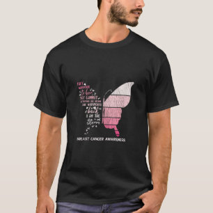 Vintage Frauen Krieger Brustkrebs-Bewusstsein Rosa T-Shirt
