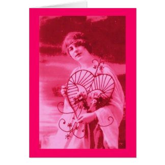 Vintage Frauen mit Herz