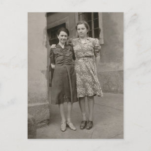 Vintage Frauen Postkarte