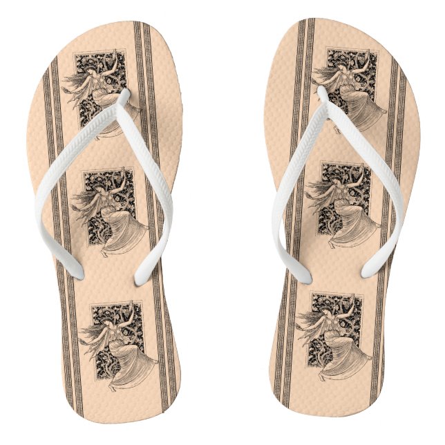 Vintage Frauen tanzen Flip Flops (Fußbett)