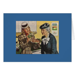 Vintage Frauen zeigen Casserole zu Älteren