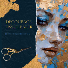 Vintage Frauendekoupage Seidenpapier