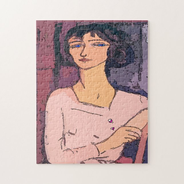 Vintage Frauengesichtsposters Puzzle (Vertikal)