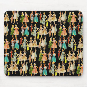 Vintage Frauenmode Mousepad