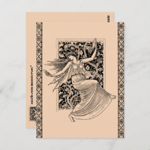 Vintage Frauentanz Postkarte