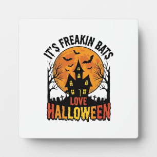 Vintage Freakin Fledermäuse lieben Halloween-Shirt Fotoplatte