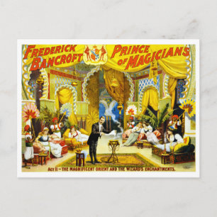 Vintage Frederick Bancroft Prinz der Magier Postkarte