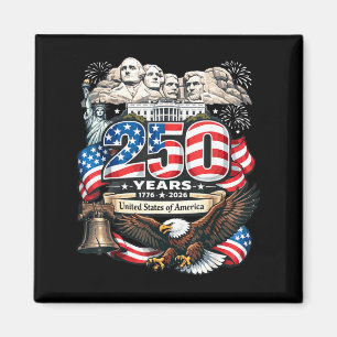 Vintage Freedom 4. Juli Amerikaner 250 Veteran Magnet