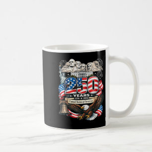 Vintage Freiheit 4. Juli Amerikaner 250 Veteran Kaffeetasse