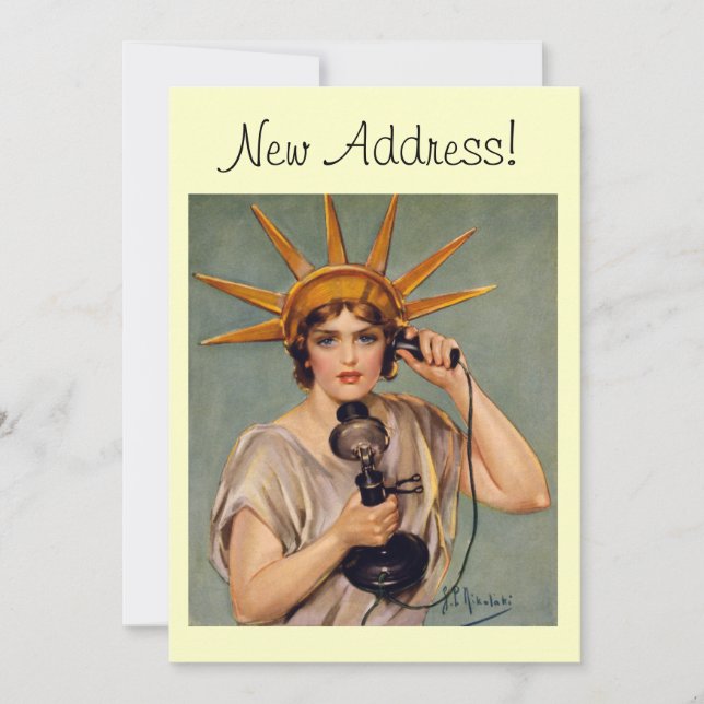 Vintage Freiheit bei der Ankündigung neuer Zuhause (Vorderseite)