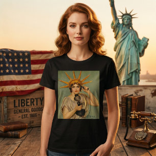 Vintage Freiheitsstatue, Erster Vaterländischer Kr T-Shirt