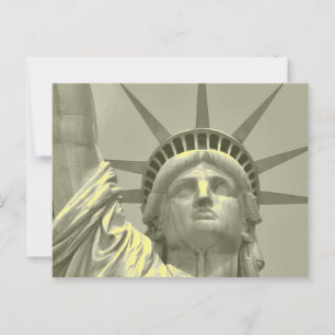 Vintage Freiheitsstatue New York Nah-Up-Foto Postkarte