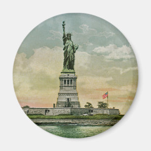 Vintage Freiheitsstatue, New Yorker Hafen Magnet