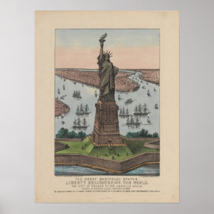 Vintage Freiheitsstatue Poster