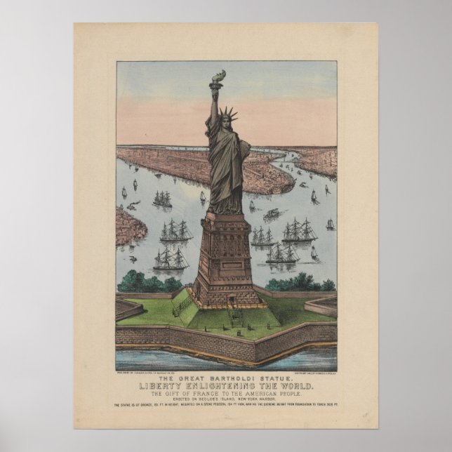 Vintage Freiheitsstatue Poster (Vorne)