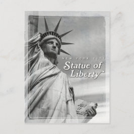 Vintage Freiheitsstatue Postkarte