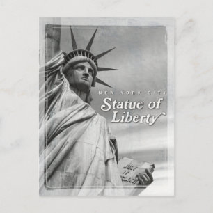Vintage Freiheitsstatue Postkarte