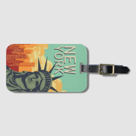 Vintage Freiheitsstatue von NEW YORK Gepäckanhänger