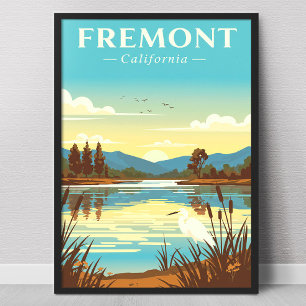 Vintage Fremont Kalifornien Poster