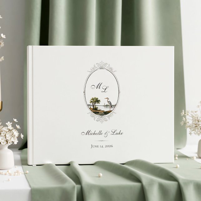 Vintage French Monogram Wedding Guest Book Gästebuch (Von Creator hochgeladen)