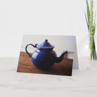Vintage French Teapot Card Dankeskarte