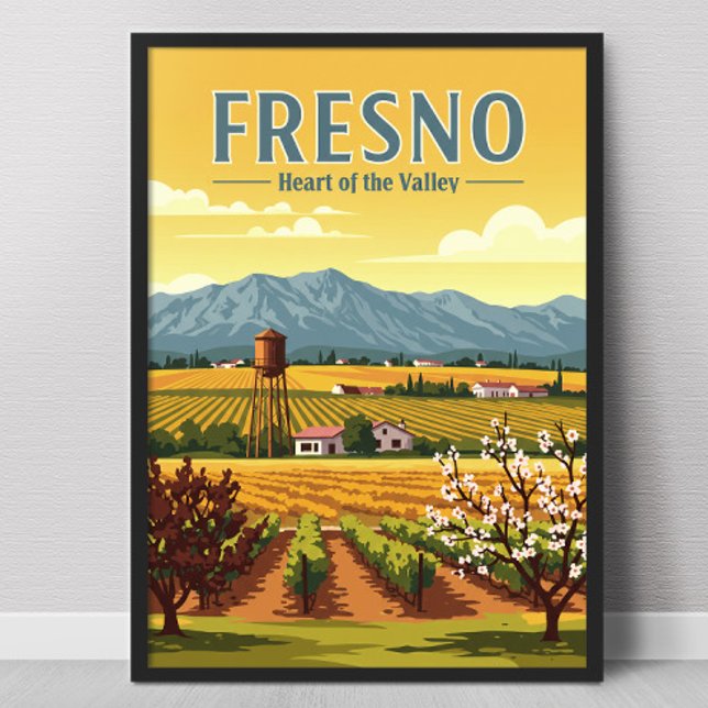 Vintage Fresno Poster (Von Creator hochgeladen)