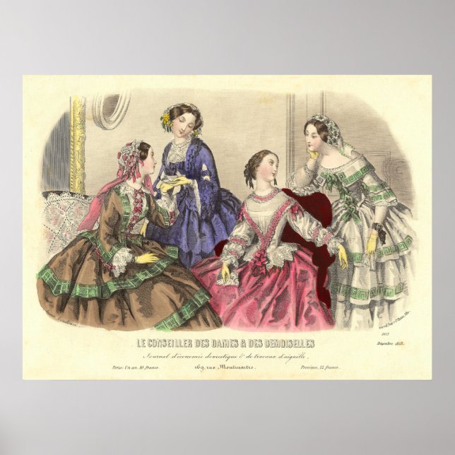 Vintage Freundinnen von Anais Toudouze Poster (Vorne)